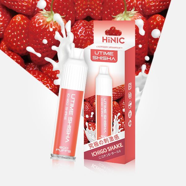 HiNIC UTIME SHISHA Ichigo Shake - Vapeリキッド,ニコチンリキッド